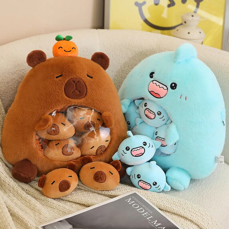 Plüsch-Snacktasche – Süße Mini-Puppen & Kissen im Frucht- und Tierdesign