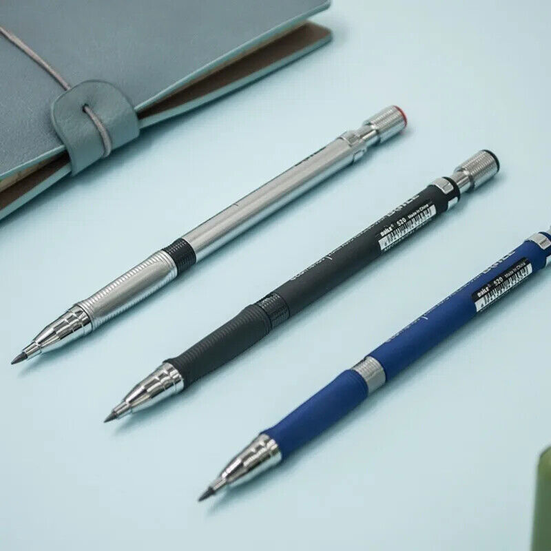HABO Druckbleistift-Set 2,0 mm – Schwarze & Farbminen zum Schreiben, Zeichnen