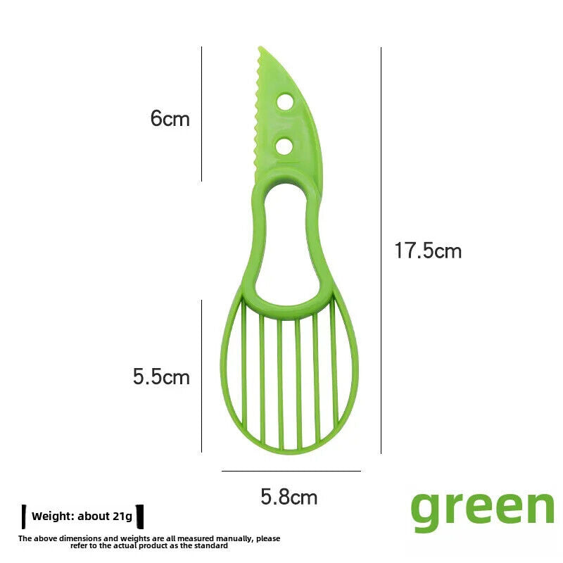 HABO 3-in-1 Avocado Slicer Cutter und Zellstoff Separator für Obst und Gemüse