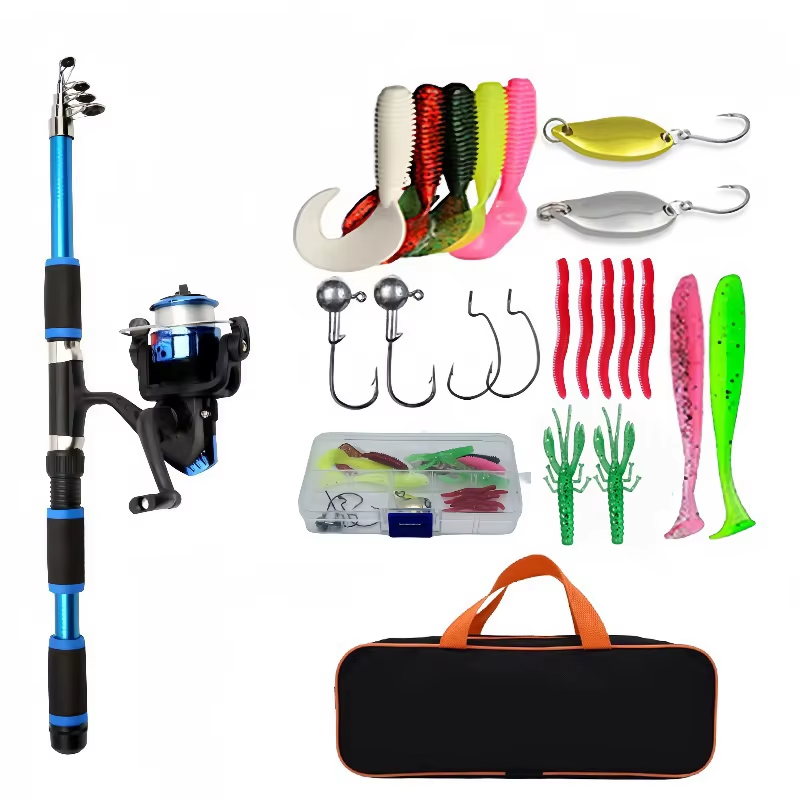 HABO Angelruten-Set, Komplette Kits Mit Teleskop-Angelrute 