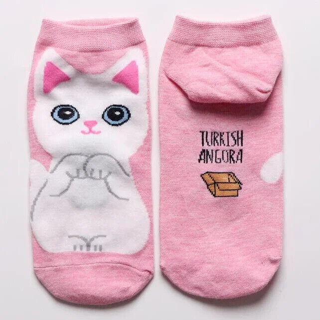 HABO Baumwoll Socken Katzen Bären Design lustige Socken atmungsaktiv Geschenk