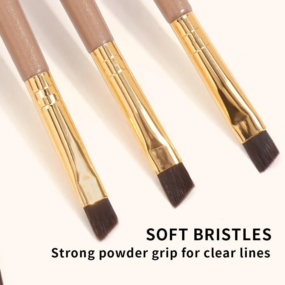 HABO 5 Stück Augenbrauen Kamm Bürste Lidschatten Make Up Pinsel Beauty Frauen