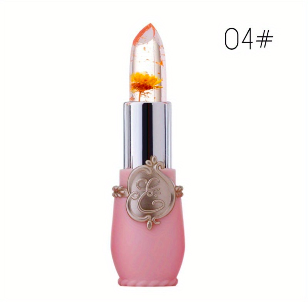 Lippenstift mit Blume mehrfarbig Feuchtigkeit Stift Mädchen