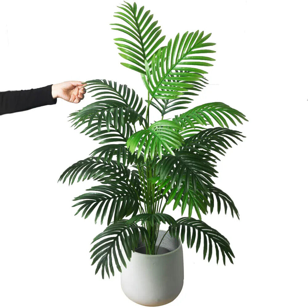HABO 90–120 Cm Künstliche Palme Topf Pflanze Baum Riesig Dekoration Kunststoff