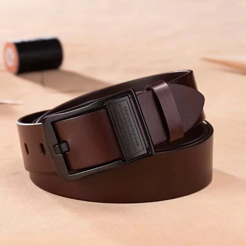 Leder Gürtel Kunstleder Herren klassisch Schwarz Braun BusinessCasual hochwertig