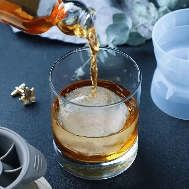 HABO Bar Whisky Eiswürfel Maschine Silikon Große Kugelform für Gefrieren