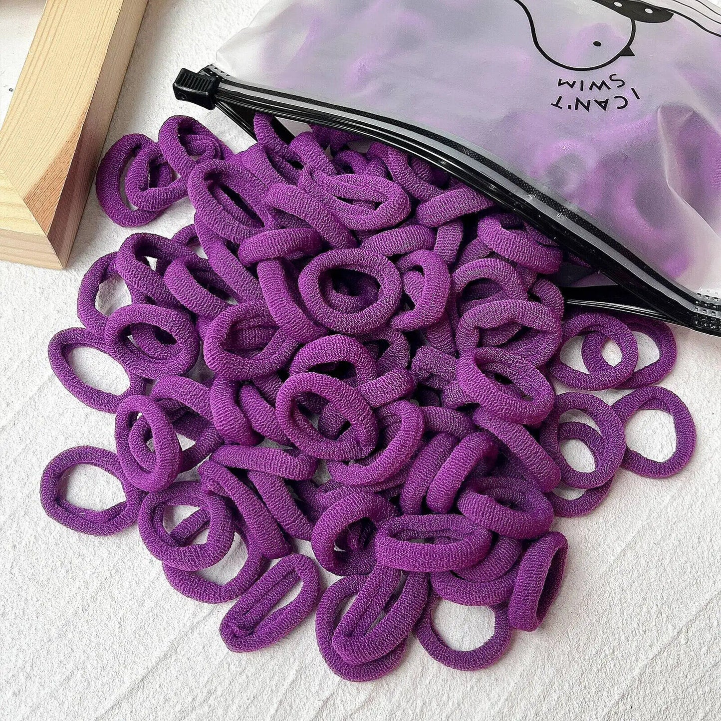 HABO 20/50 Stück Haargummi Elastisch Basic Bunt Gemischt Blau Rot Styling Haare