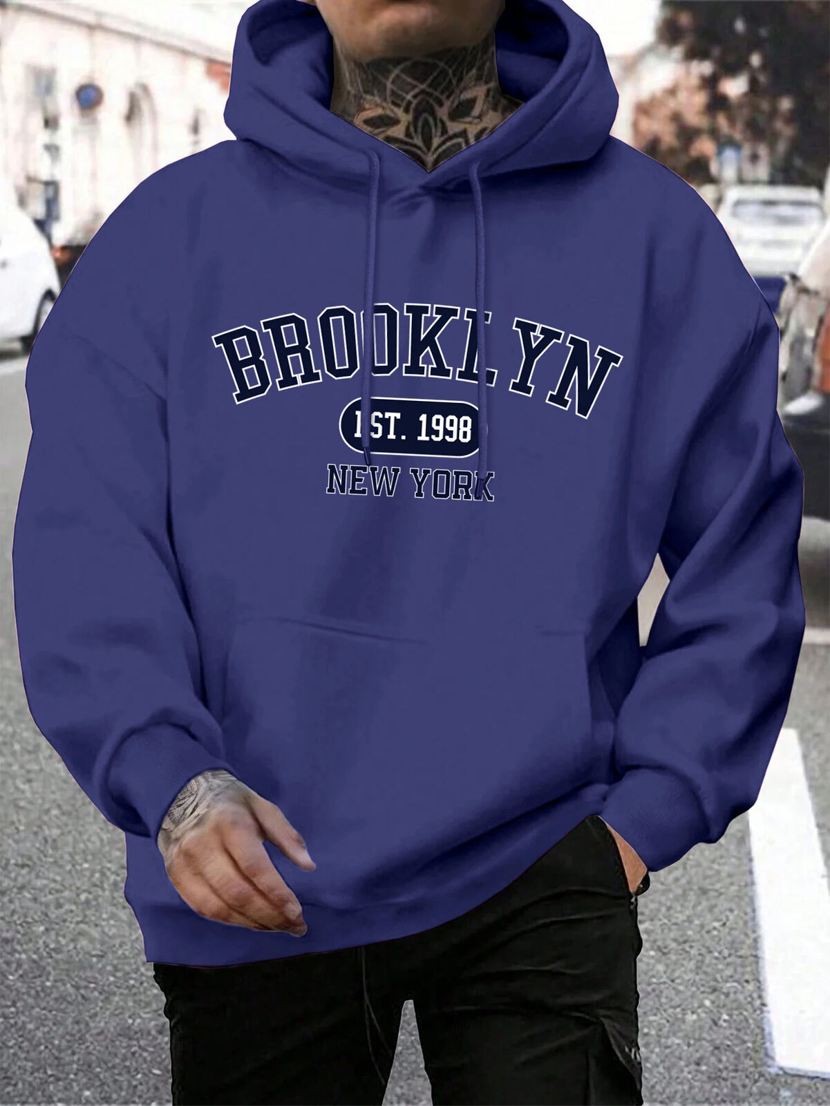 HABO Brooklyn New York Männer Hoodie – Oversize Hoody, Mode Trainingsanzug