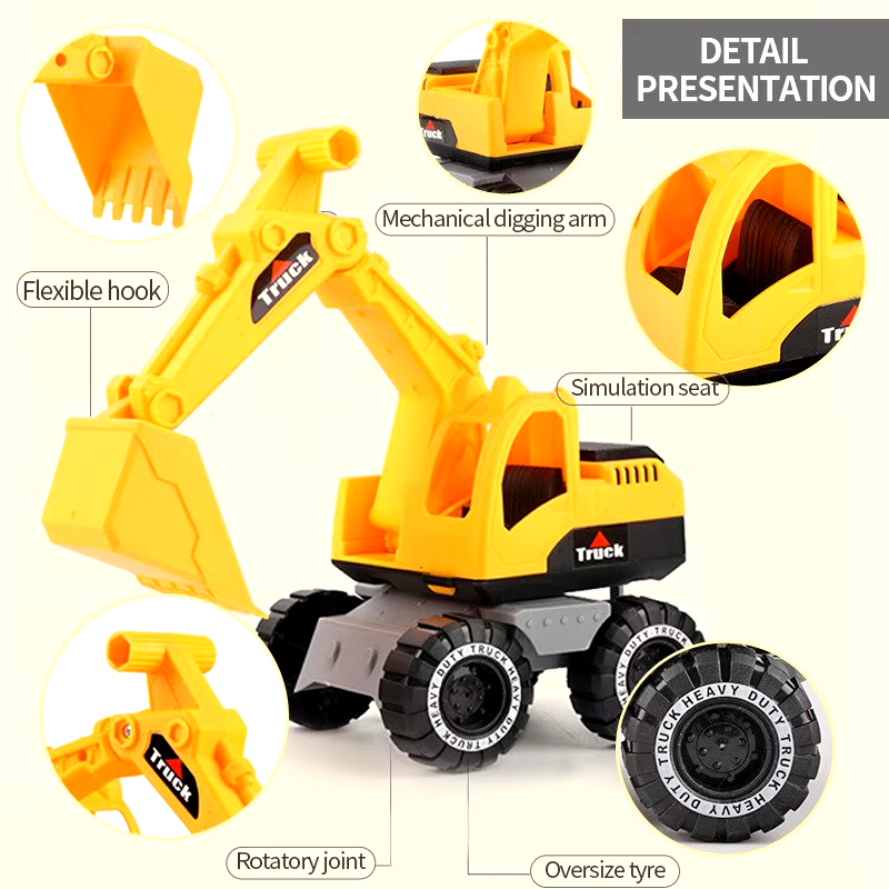 HABO Bagger Muldenkipper Modell Spielzeug – Engineering Fahrzeug Set
