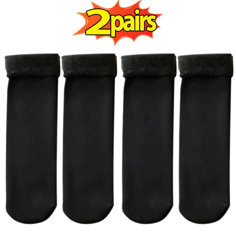 Dicke Wintersocken mit Wolle gefütterrt weich kuschelig Weihnachten Thermosocken