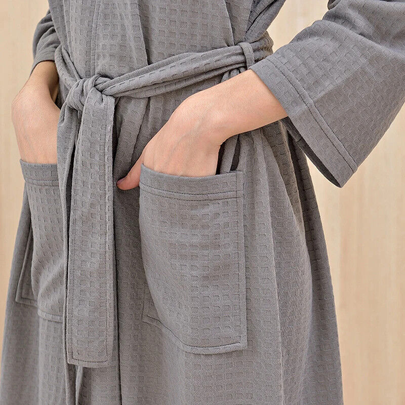 HABO Bademantel Damen Herren Frottee Warm Kuschelig Weich Baden Schwimmen Dusche