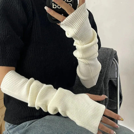 HABO 30 Cm Fingerlose Handschuhe Hand Stulpen Frauen Winter Warm Gestrickt Korea
