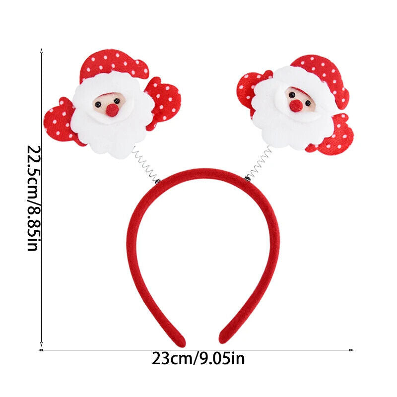 Weihnachten Stirnband Dekoration Weihnachtsmann Lustig Elch Xmax Baum Haarschmuc