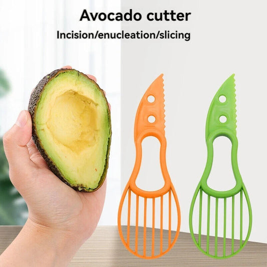 HABO 3-in-1 Avocado Slicer Cutter und Zellstoff Separator für Obst und Gemüse