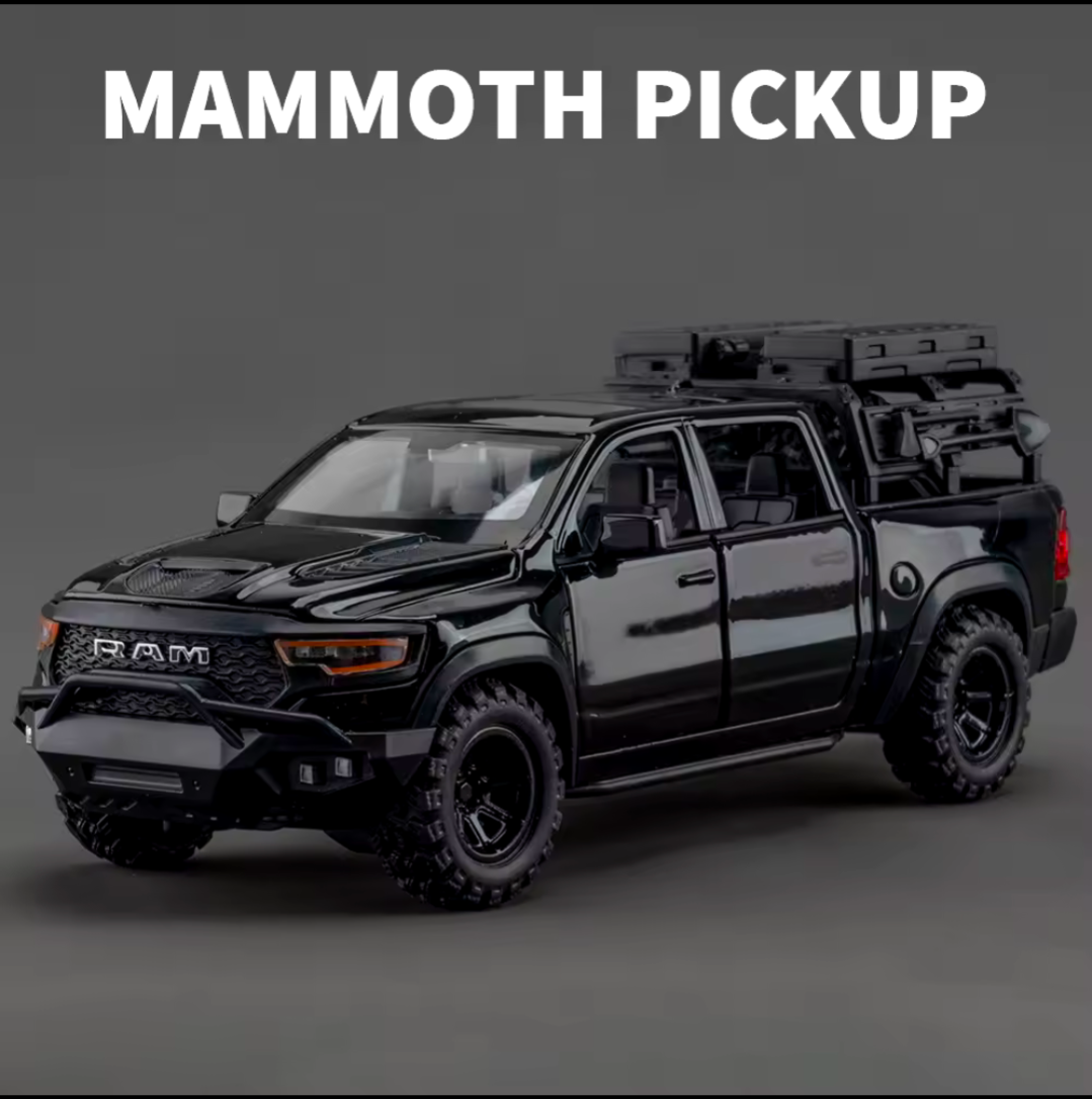 Dodge Mammoth 1000 TRX Pickup Modellauto Sammlerstück Spielzeug Maßstab 1:32
