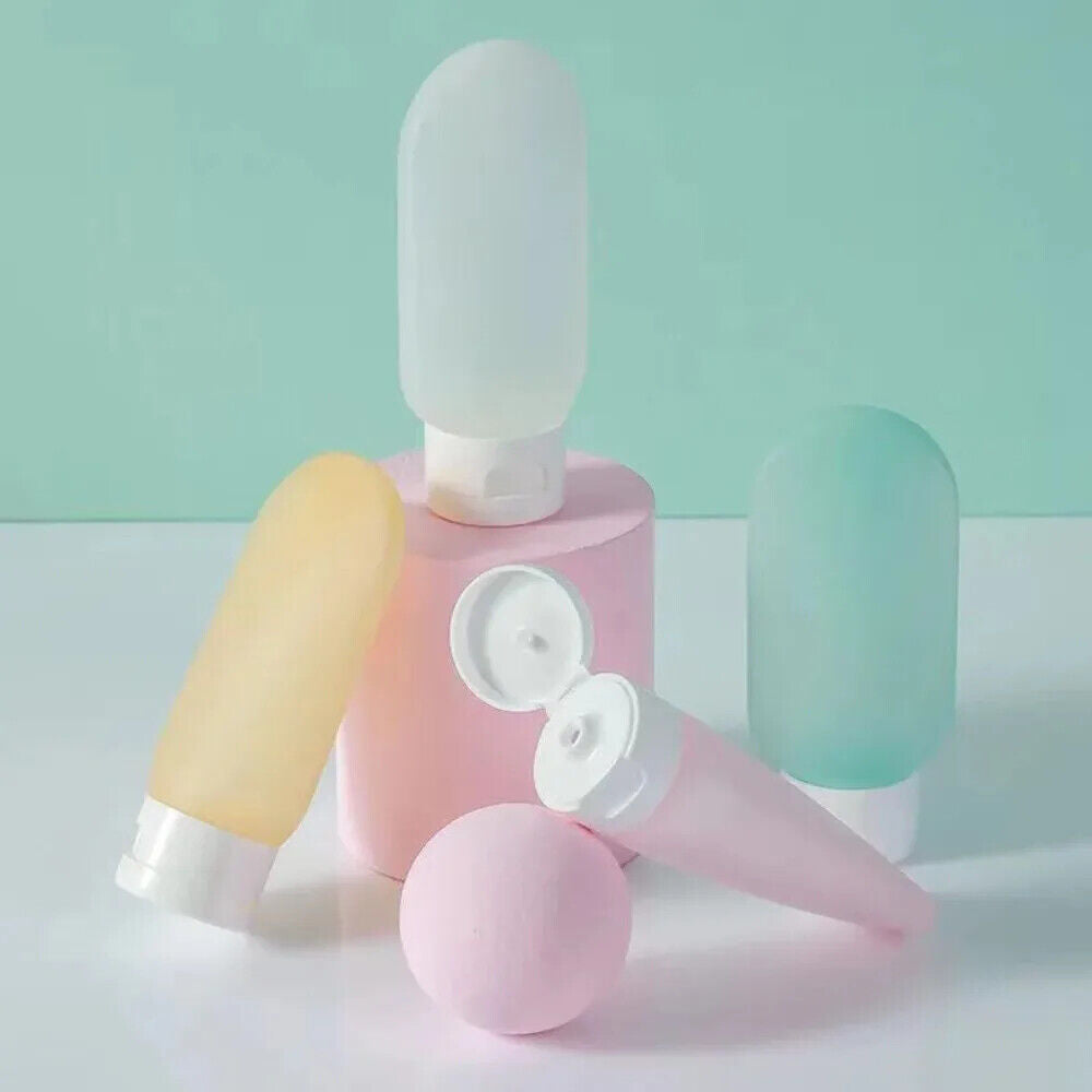 HABO 60ml Reise Flaschen Set Tube Koffer Silikon Tube Shampoo Kosmetik Klein 