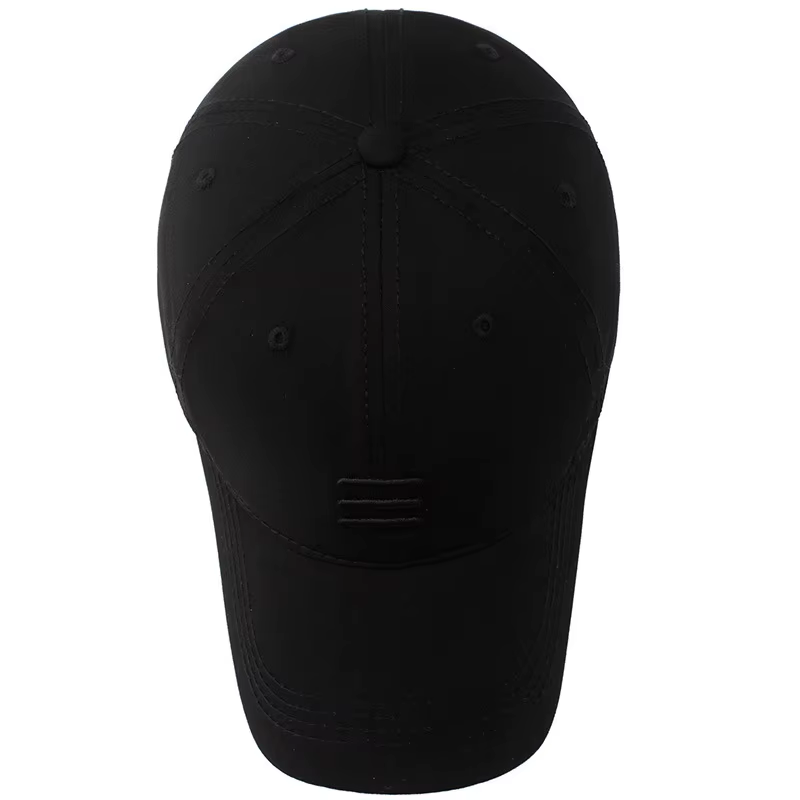 HABO Basic Kappe Cap Drei Horizontale Linien Herren Damen Schwarz Mütze Baseball