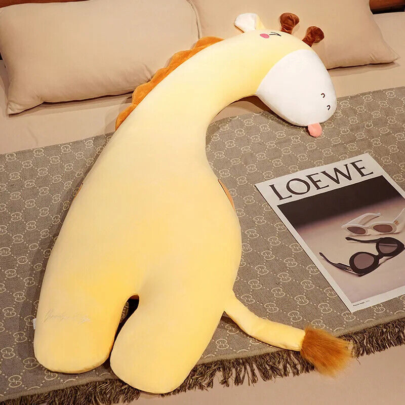 Großes Plüschstofftier – Giraffe, Krokodil und Dinosaurier Kissen