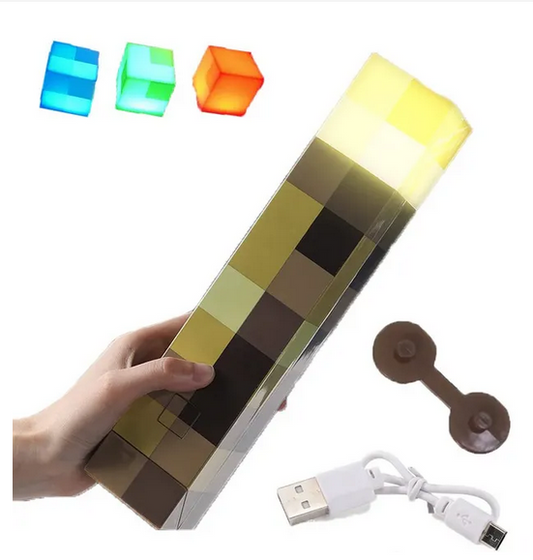 Fackel Wandlampe Mining&Craft Nachttischlampe 4 Farben Schlafzimmer