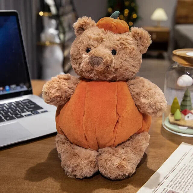 Halloween Kuscheltiere Plüsch Geschenk Teddybär Kürbis Vampir Aubergine Deko
