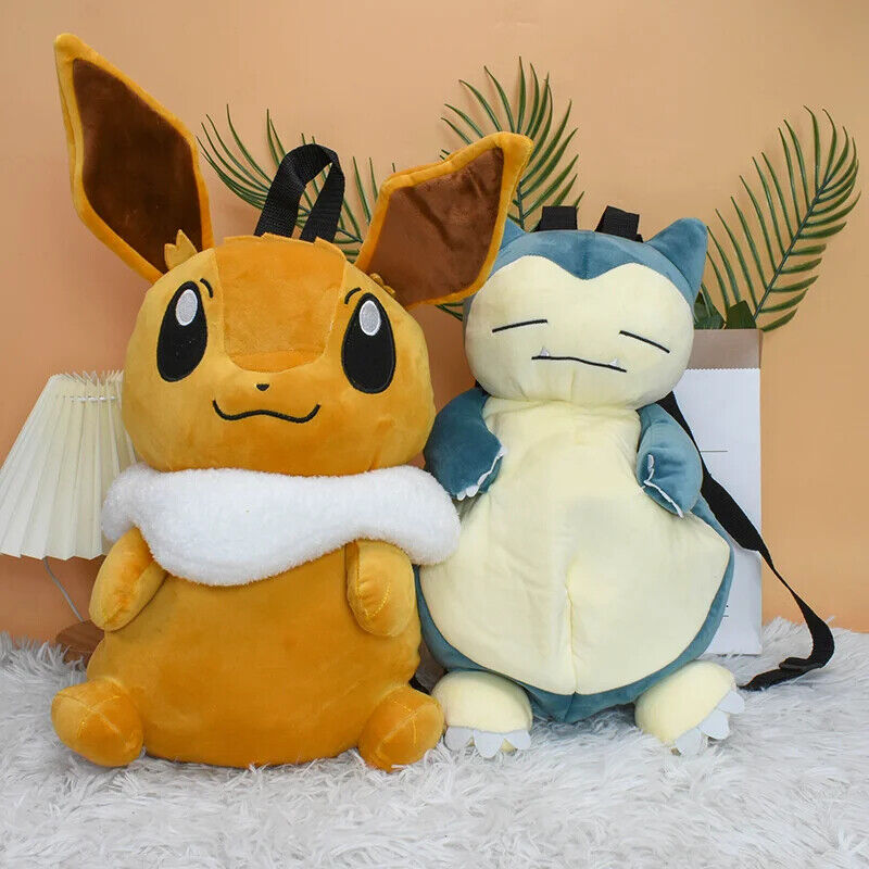 Pokemon Pikachu Snorlax ... Plüschrucksack weicher niedlicher Rucksack Pokemon