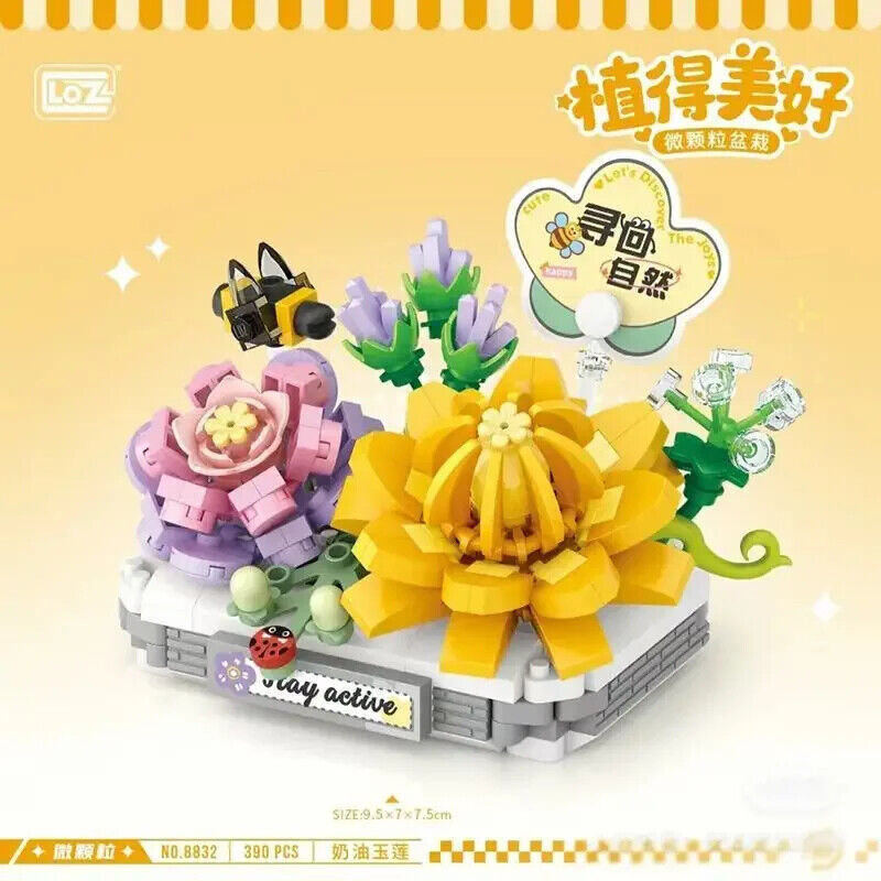 HABO Blumenstrauß Bausteine Set DIY Blumen Geschenk Valentinstag Frauen Mädchen