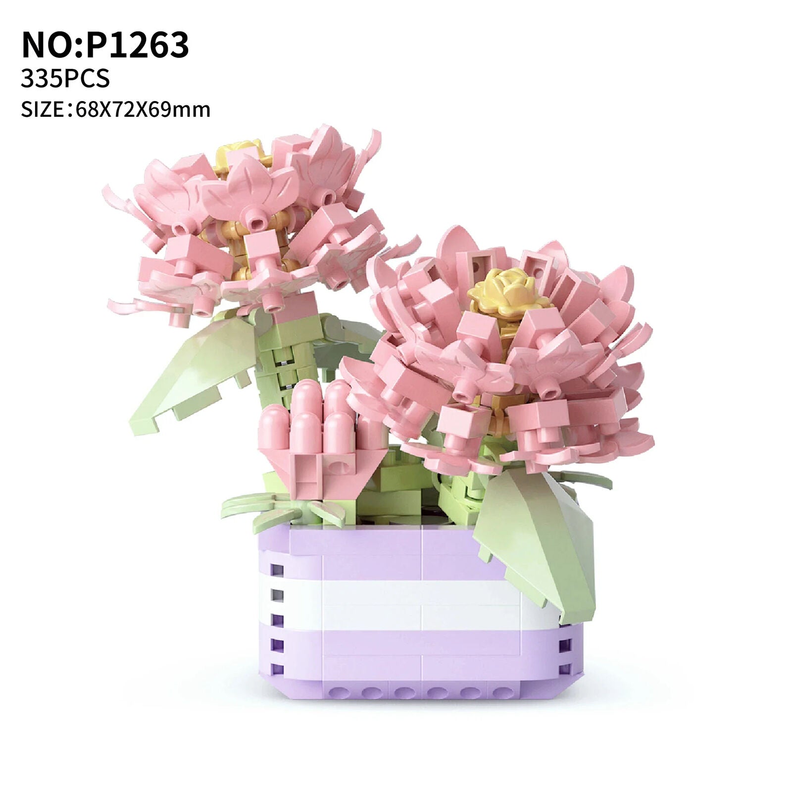 HABO Blumenstrauß Bausteine Set DIY Blumen Geschenk Valentinstag Frauen Mädchen