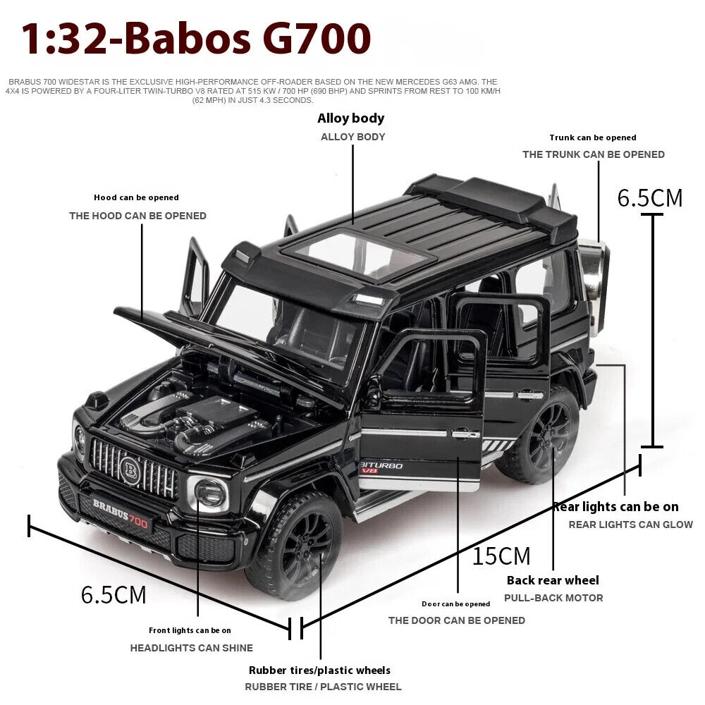 G-Wagen Auto Modell Sammlerstück Spielzeug Mit Sound und Licht detailgetreu