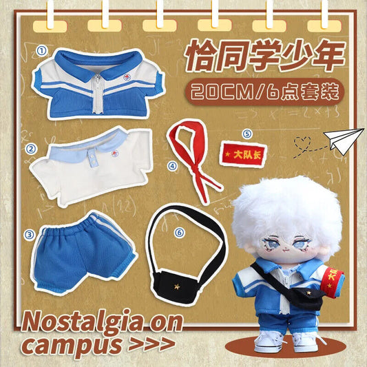 Set mit Puppenkleidung für 20 cm Idol-Puppen – Niedlicher Studentenanzug und JK-