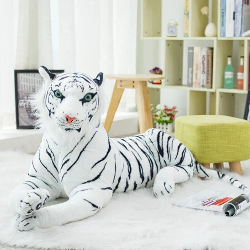 HABO 120cm Tiger Plüschtier Liegend Kuscheltier Riesig Geschenk Realistisch Kind