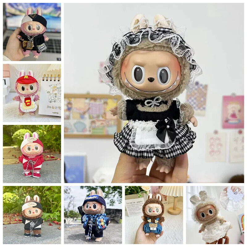 Kawaii Mini Plüsch Puppen Kleidung Outfit