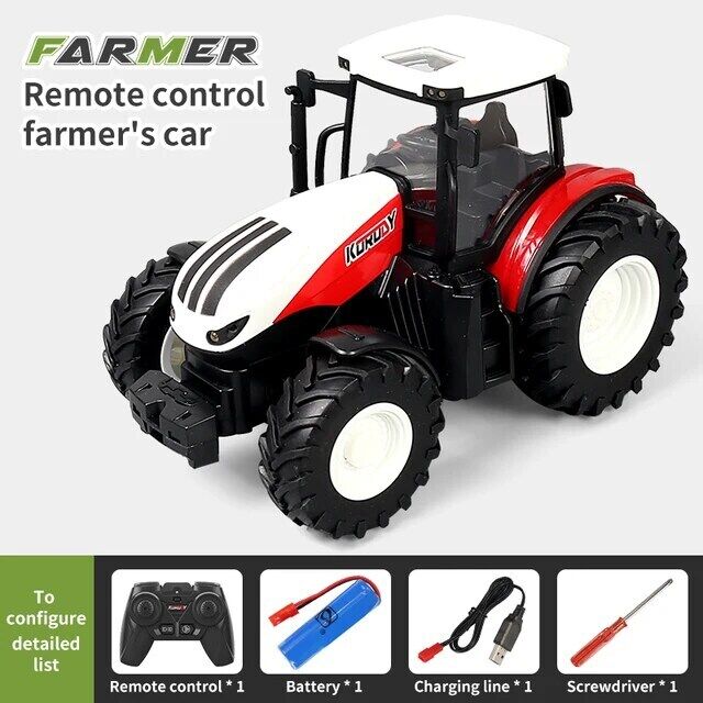 Ferngesteuerter Traktor Landwirtschaft RC Spielzeug Kinder Jungen Fernbedienung