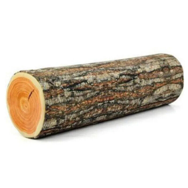 HABO Baum Stumpf Plüsch Kissen Sofakissen Handwerker Rustikal Einrichtung Kusche