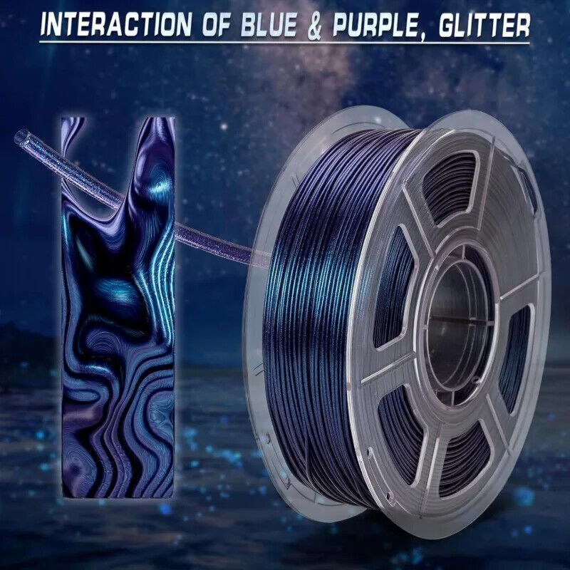 PLA Filament 1,75mm 3D Drucker Farbwechsel Glänzend 1kg/250g Spule 3D Drucker