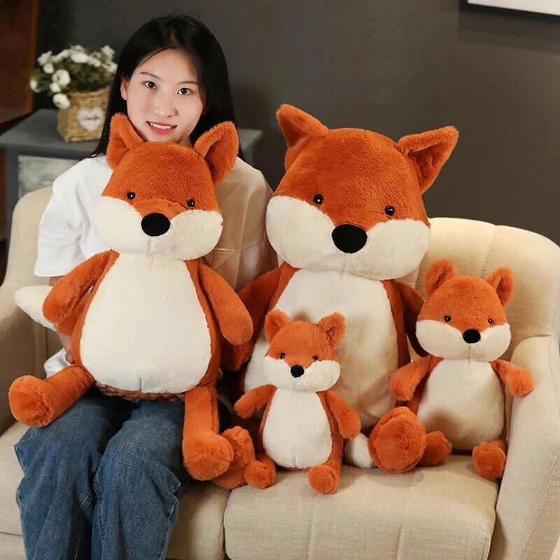 Fuchs Plüschtier Groß 35 / 50 cmStofftier Kinder Geschenk Deko Orange Mädchen