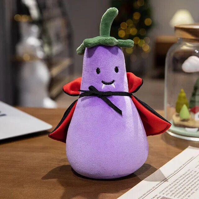 Halloween Kuscheltiere Plüsch Geschenk Teddybär Kürbis Vampir Aubergine Deko