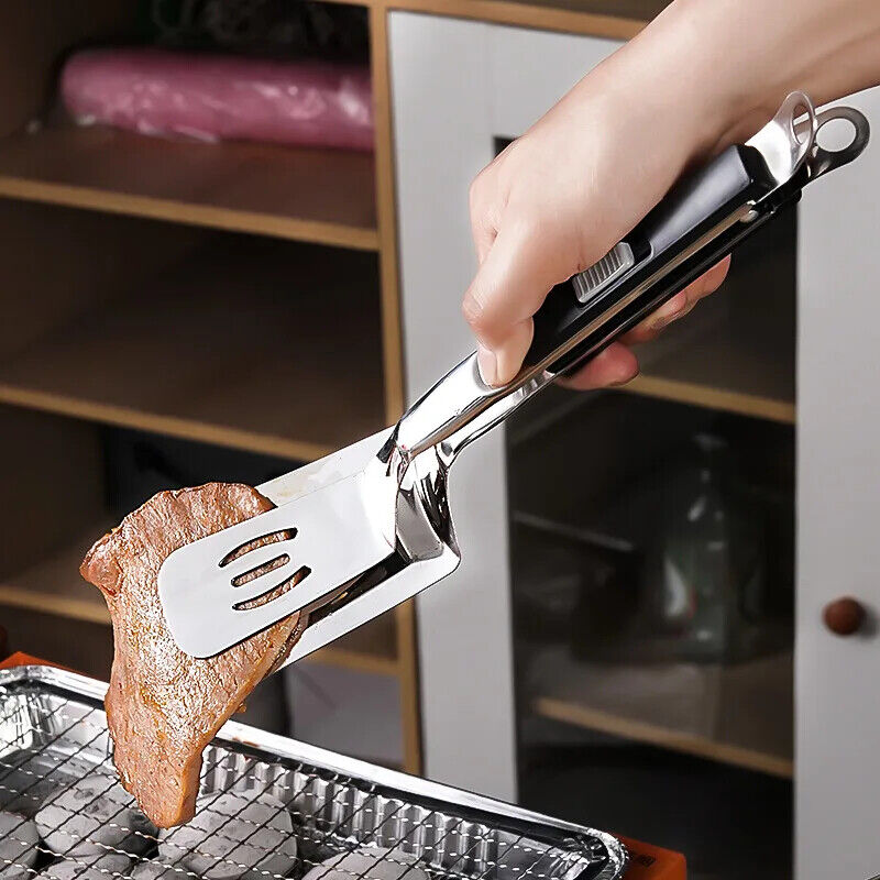 HABO 304 Edelstahl Steak Clip – Pfannkuchen, Grill Spatel und Zange für Fisch