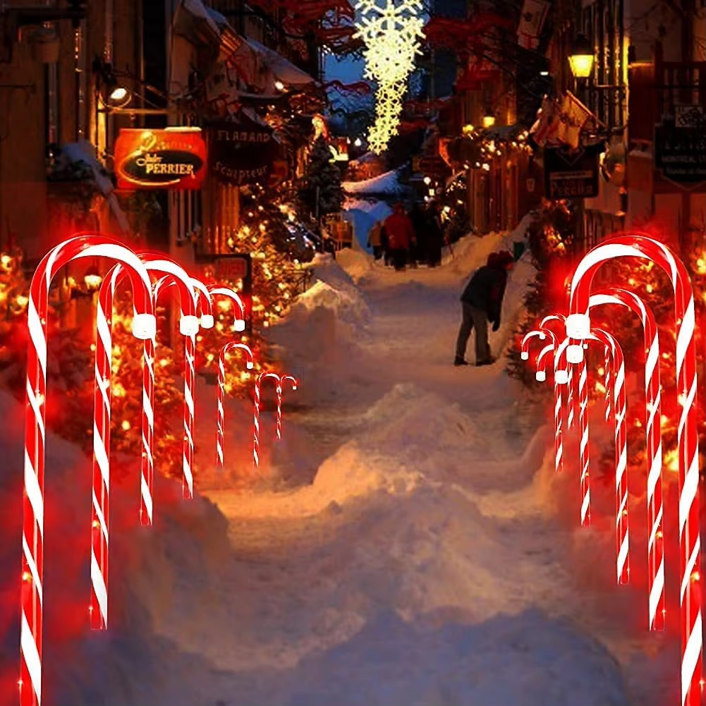 Weihnachtslichter Zuckerstangen Outdoor Zuckerstangen Beleuchtung Weihnachten
