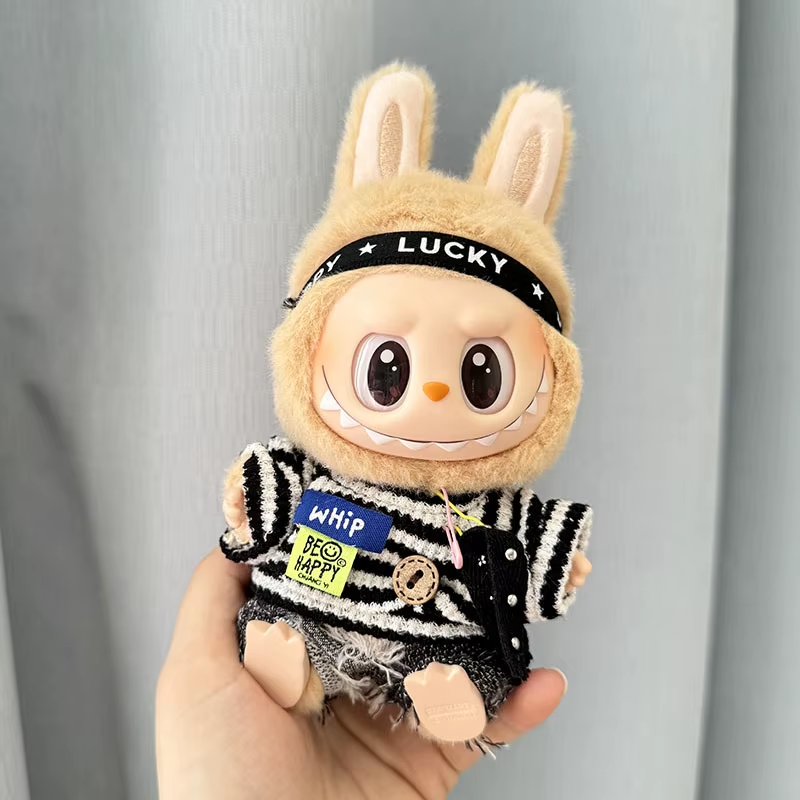 Mini Plüsch Puppe Kleidung Outfit Geschenk für Mädchen 