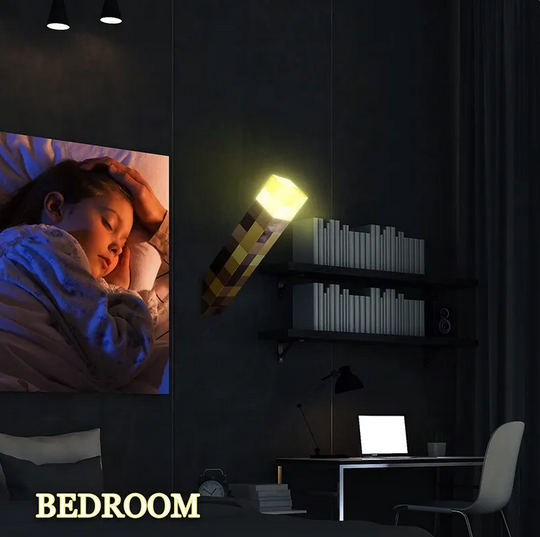 Fackel Wandlampe Mining&Craft Nachttischlampe 4 Farben Schlafzimmer