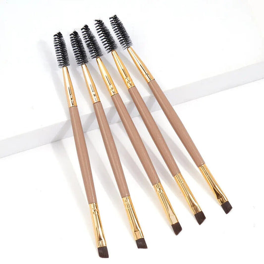 HABO 5 Stück Augenbrauen Kamm Bürste Lidschatten Make Up Pinsel Beauty Frauen