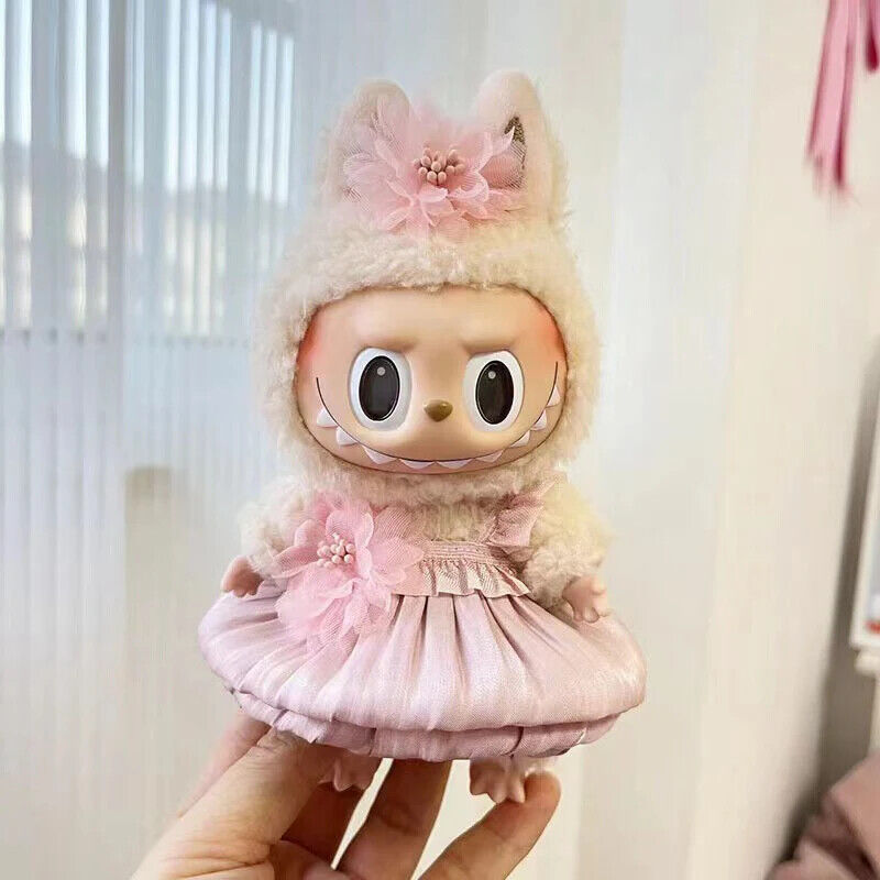 Puppenkleider für 17 cm Baumwoll-Idolpuppen – Prinzessinnenkleid und Overalls