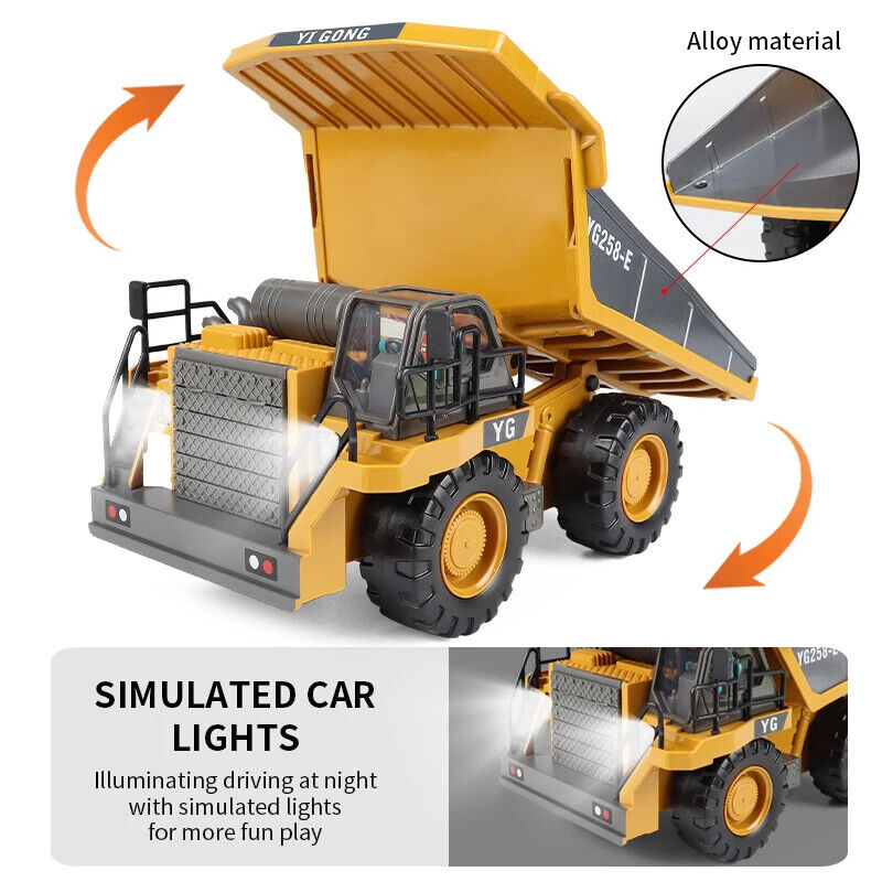 Ferngesteuerter Bagger Baustellenfahrzeuge Modelle elektrisch RC Spielzeug