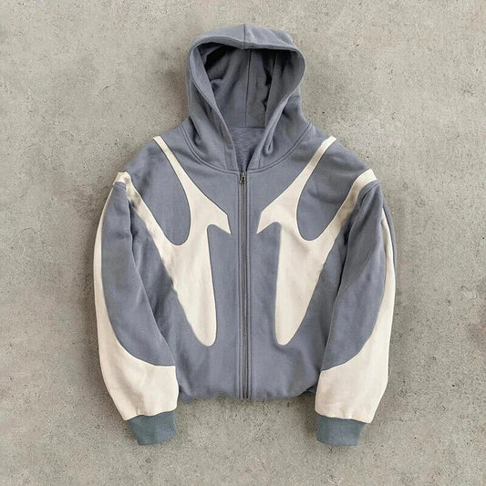HABO American Retro Hoodie –  Harajuku Style, Paar Reißverschluss Sweatshirt