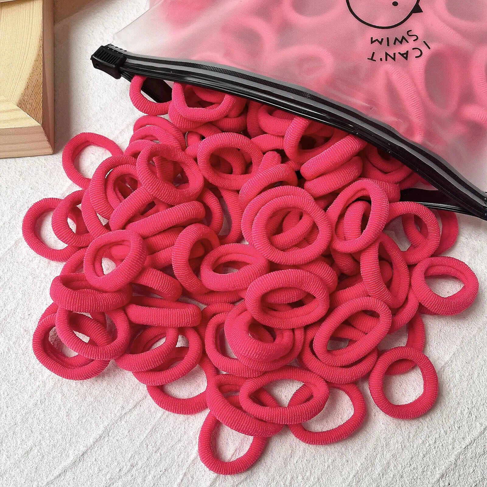 HABO 20/50 Stück Haargummi Elastisch Basic Bunt Gemischt Blau Rot Styling Haare