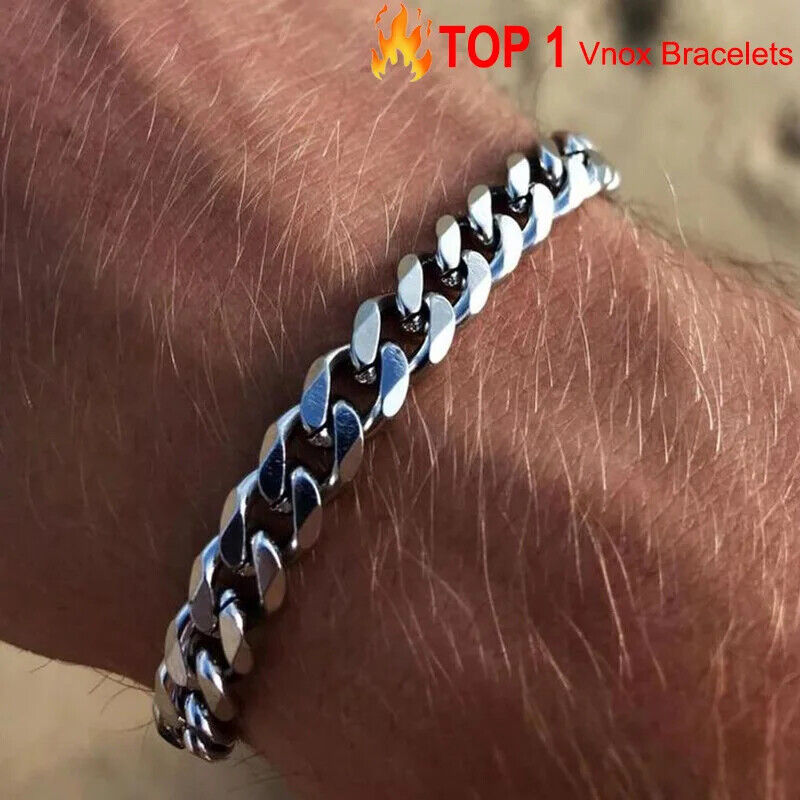 HABO 3–11 Mm Gold / Silber Armband Herren Casual Dick Kette Edelstahl Geschenk