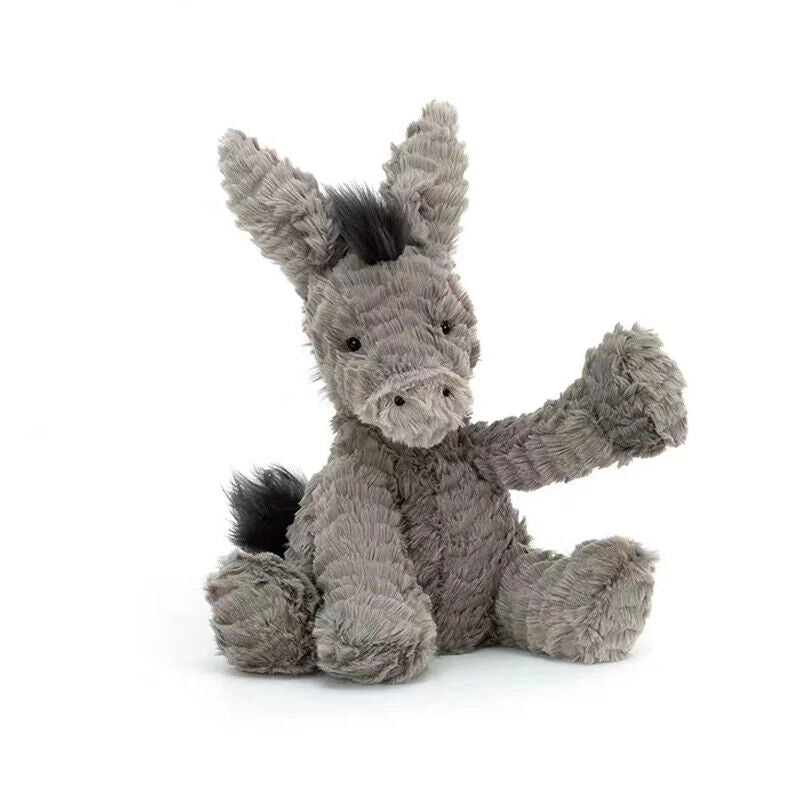 HABO 23/40/60Cm Esel Plüschtier Kuscheltier Geschenk Niedlich Kinder Grau Plüsch