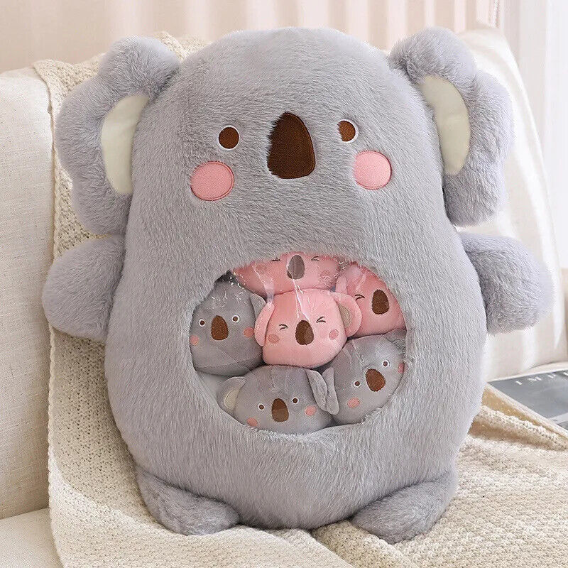 Plüsch-Snacktasche – Süße Mini-Puppen & Kissen im Frucht- und Tierdesign