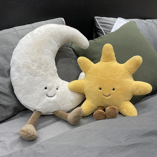 HABO 30Cm Mond Sonne Himmel Plüsch Niedlich Kuscheltier Geschenk Kinder Stofftie