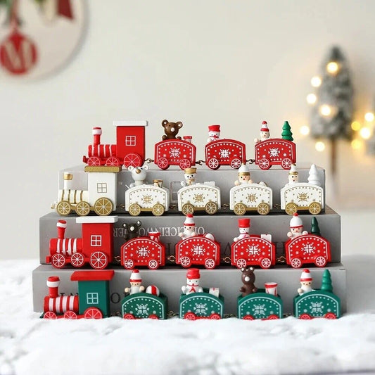 HABO Weihnachtszug /Adventszug Weihnachten Geschenk Kinder Dekoration Rot Grün